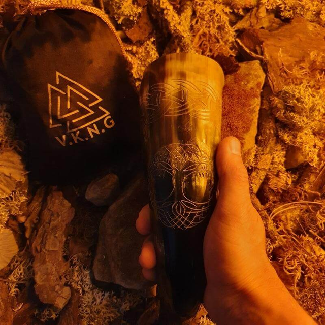 Handmade Horn - Celtic Tree of Life