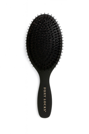 Foxy Locks Eco Wooden Paddle Brush | Boar + Nylon Bristles - Matte Black