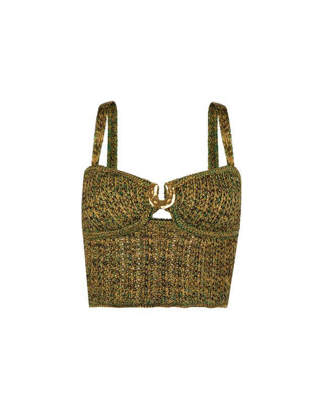 Knit Aria Top (Final Sale) - Green