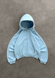 AKIMBO ZIP-UP HOODIE - DUSK BLUE