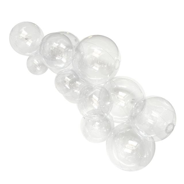 SHIPS NOW • Balloon Garland: 12-Cluster in Clear (Transparent) • FINAL SALE
