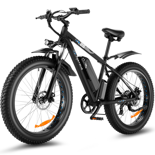 ANCHEER Racer Speedrid 26" x 4" Fat Tire Electric Bike for Adult 3H Fast Charge, 25mph Electric Mountain Bike with 500W 48V 10.4Ah Removable Battery-AN5875