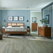 Mid Century Cane Bedroom Set (5-Piece)