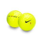 Used Nike RZN Black Yellow Golf Balls - 1 Dozen