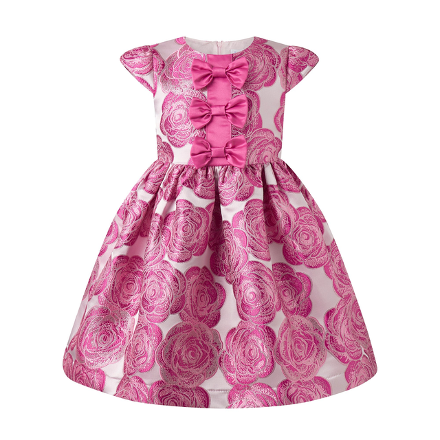 Pink Rose Damask Dress