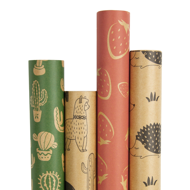 Wrapaholic Summer Style Kraft Gift Wrapping Paper