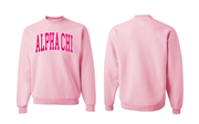 Sunkissed Coconut® Classic Pink Sorority Crewneck