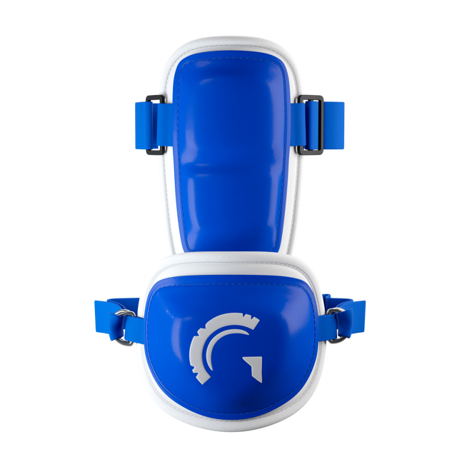 Guardian Centurion Hard Shell Pro Baseball Elbow Guard (Royal Blue White)