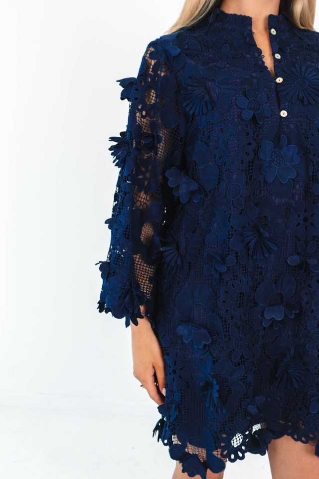 The Seraphina Dress - Navy