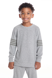 Comfy Heather Grey Boys Long Sleeve Pullover