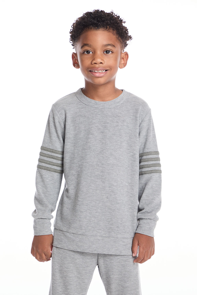 Comfy Heather Grey Boys Long Sleeve Pullover