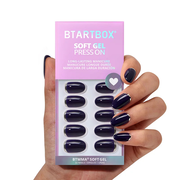 Vintage Silver Oval Nails - Soft Gel Press On