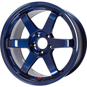Volk Racing TE37SL Wheel 19x10.5 5x114.3 12mm Mag Blue