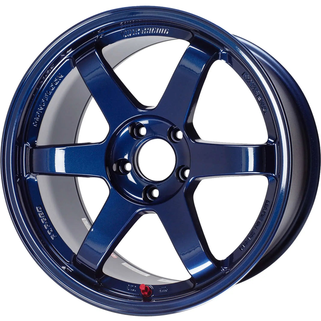Volk Racing TE37SL Wheel 19x10.5 5x114.3 12mm Mag Blue