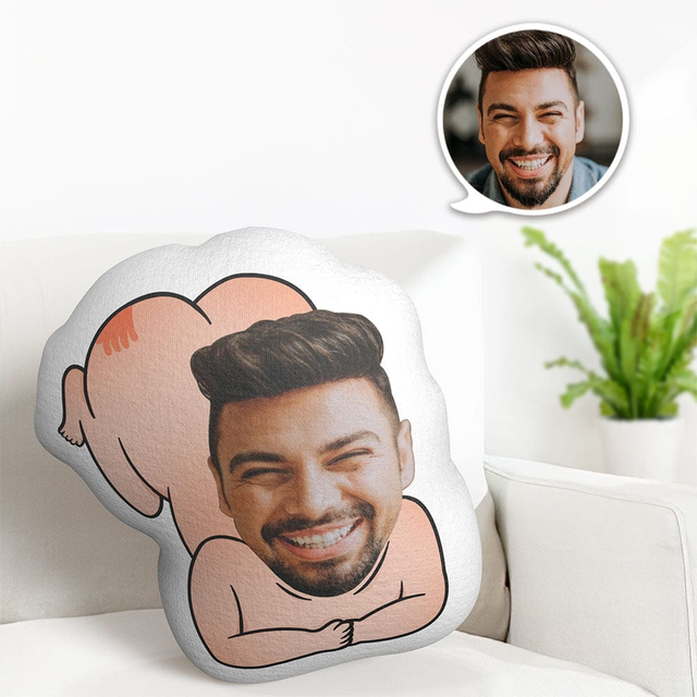 Custom Face Pillow Minime Dolls Funny Guy Personalized Photo Gift for Her