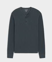 Lightweight Mini Waffle Henley