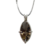 Smoky Quartz Infinite Eye Chain Pendant