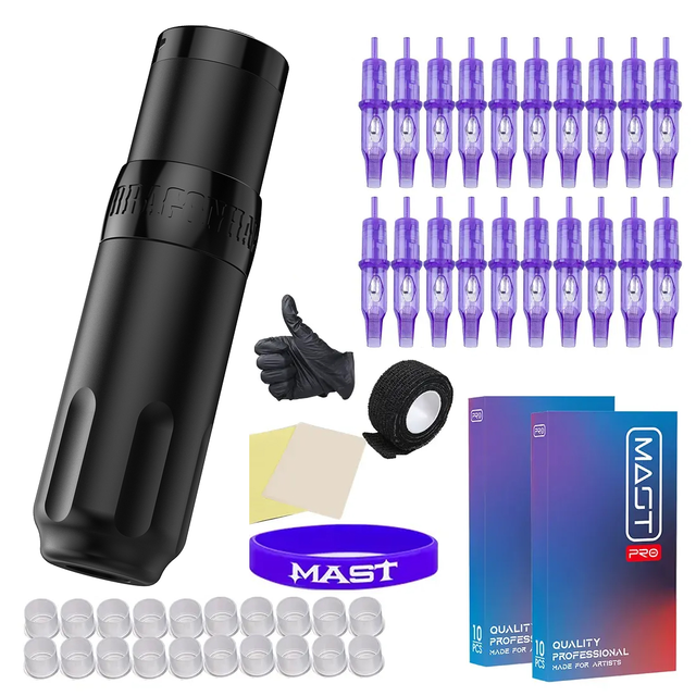 Tattoo Kit | Dragonhawk X5 Tattoo Machine Wireless Starter Bundle