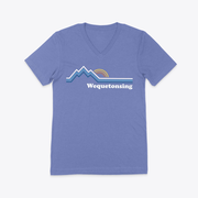 Wequetonsing Michigan Mountain View Tri-Blend V-Neck