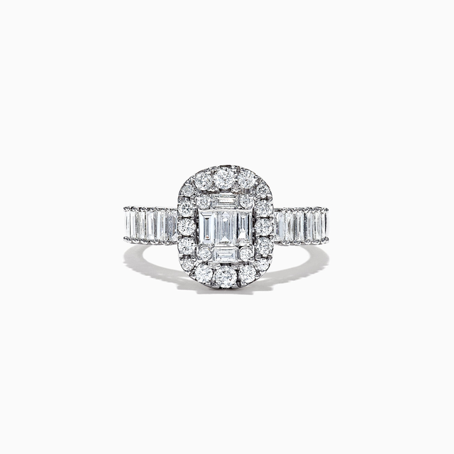Classique 14K White Gold Diamond Ring, 1.21 TCW