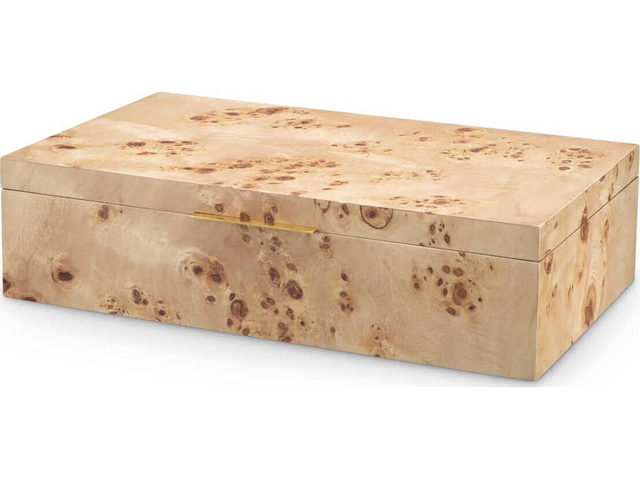 Eichholtz Faro Light Brown Mappa Burl Veneer Box
