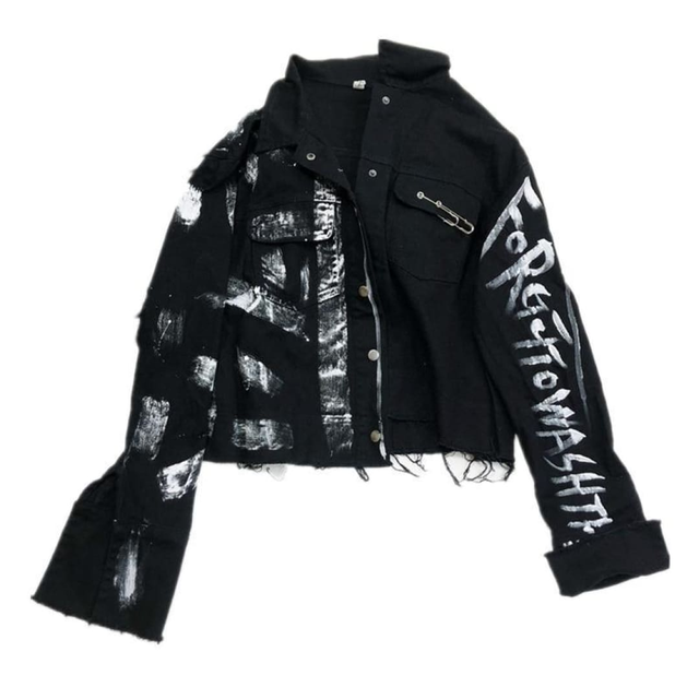 CHALKED™ Graffiti Jean Jacket