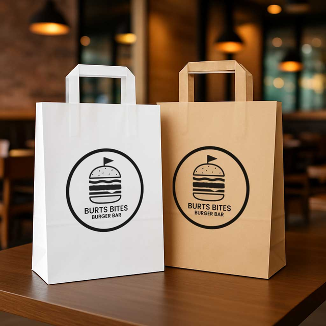 Printed Paper Bags, Branded White & Brown Bags | instantprint