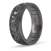 Etched Signature Silicone Ring - Flourish