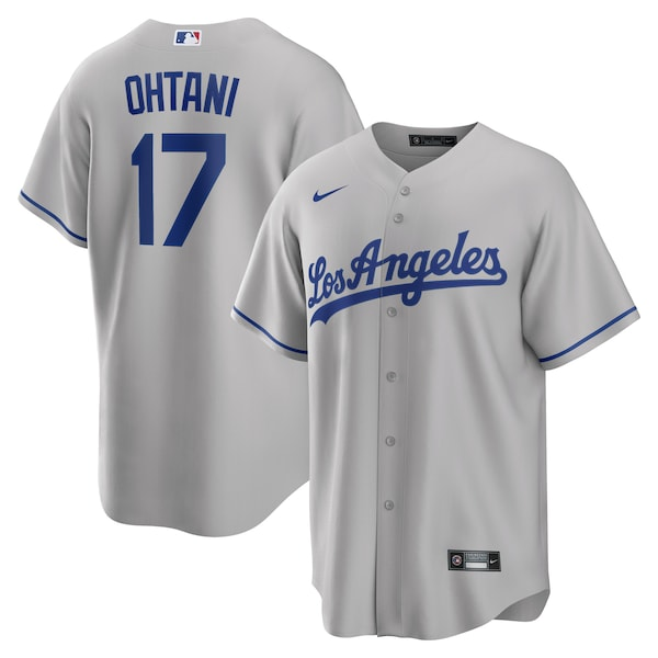 Men's Los Angeles Dodgers Shohei Ohtani Nike Gray Away Replica Player Jersey