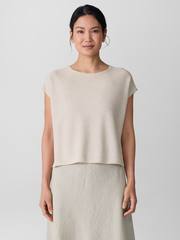 Organic Linen Cotton Square Top