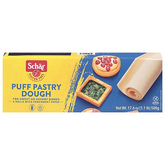 Schar Puff Pastry Dough Gluten Free - 2-8.8 Oz