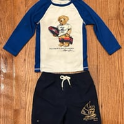 Baby Ralph Lauren Rashguard and Swim Shorts Set - 24M