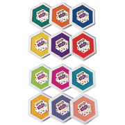 Colorations® Jumbo Washable Stamp Pads Value Pack - Set of 12