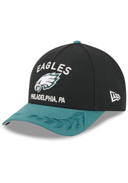 New Era Philadelphia Eagles 2025 NFL Draft 9FORTY Modern Crown A Frame Adjustable Hat - Black
