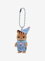 Calico Critters Bedtime Walnut Squirrel Baby Keychain