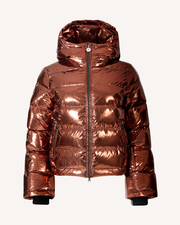 Metallic Polar Flare Down Jacket