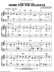 (There's No Place Like) Home For The Holidays sheet music for piano solo (big note book)