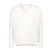 Cotton Cashmere V-Neck Pullover