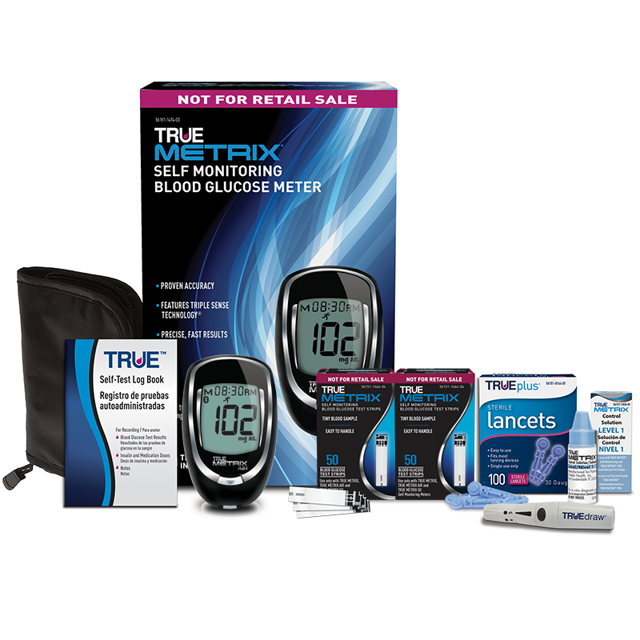 FREE TRUE METRIX® Meter Kit with 100 Strips and 100 Lancets