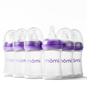 mōmi breast-like bottle sets, 4oz purple