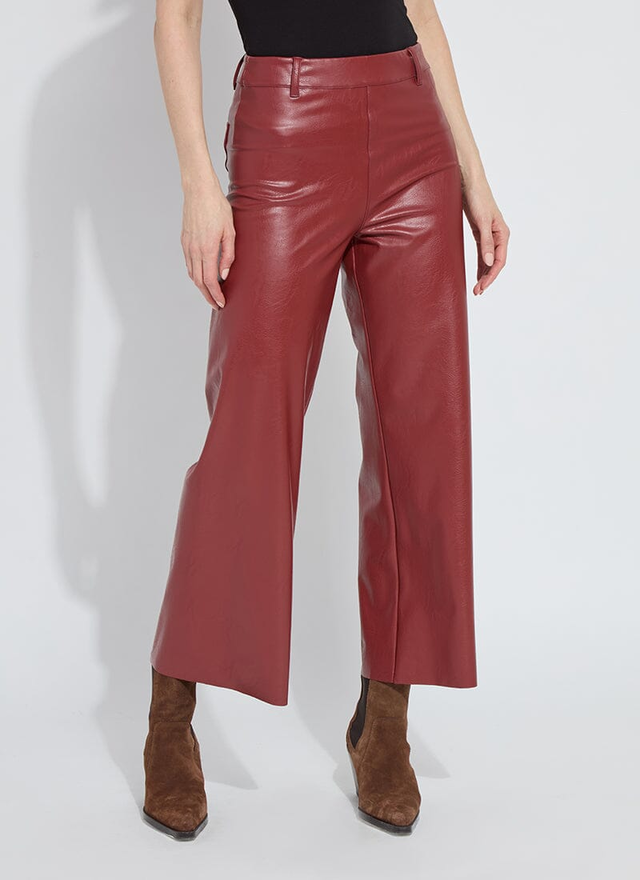 Vegan Leather Wide Leg (28" Inseam)