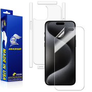 ArmorSuit MilitaryShield Full Body Skin Film + Screen Protector designed for iPhone 15 Pro Max - HD Clear / Matte Film