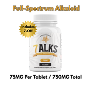 7ALKS - FULL SPECTRUM 75MG KRATOM ALKALOID TABLET (10CT)
