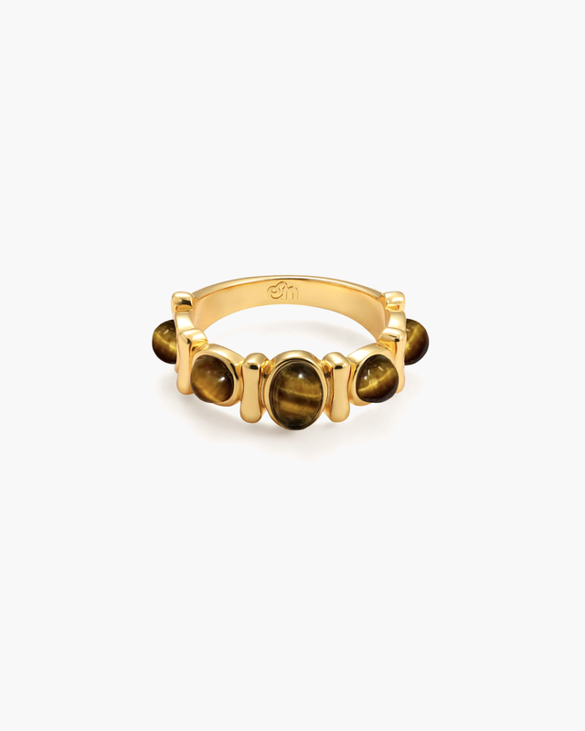 Tiger's Eye Band Ring