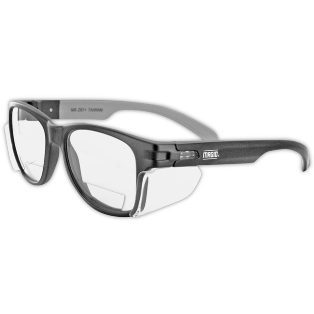 Magid Y50 Series Performance Anti-Fog Polycarbonate Safety Glasses With Side Shields, 72 Pairs, Clear Lens | 1.5 Bifocal, Y50Bka