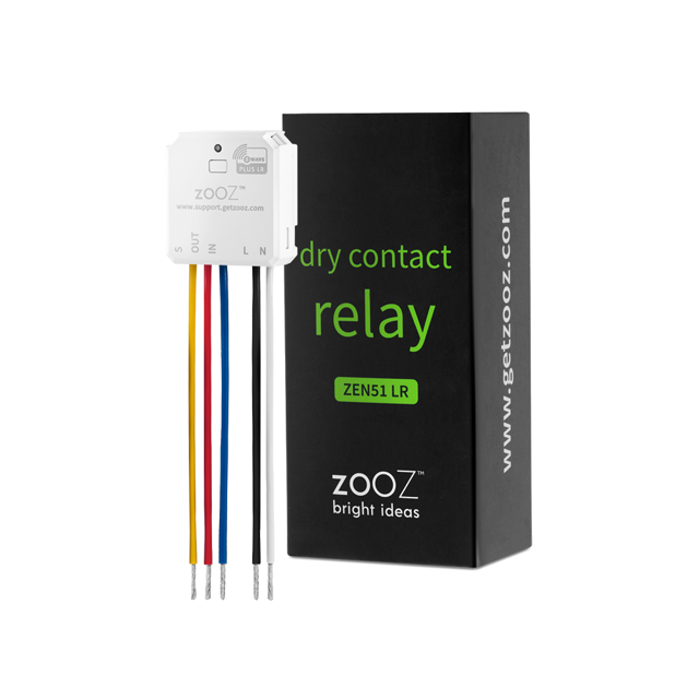 Zooz 700 Series Z-Wave Long Range Dry Contact Relay ZEN51 LR