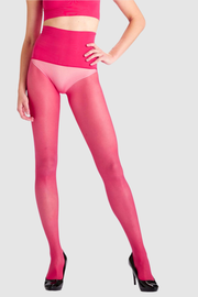 The Tuxedo Stripe Tights Magenta Pink