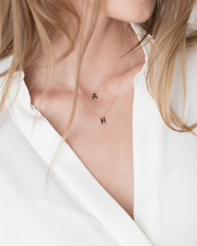 Covet 14kt Diamond Pavé Initial Letter Gold Necklace