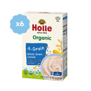 Holle Organic Whole Grain 4-Grain Cereal - 6 Pack