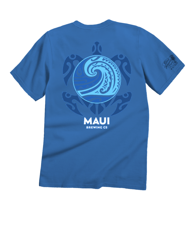 Maui Brewing Co New Big Swell - Blue Hawaii Dyed Short Sleeve Crewneck T-Shirt